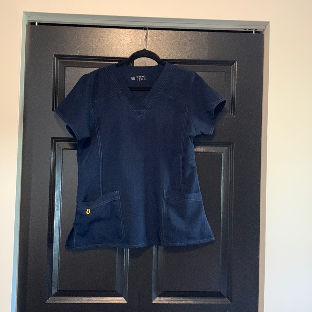 Navy scrub top